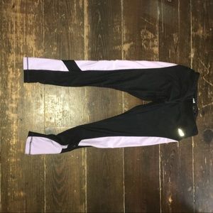 Purple and Black Aviva leggings